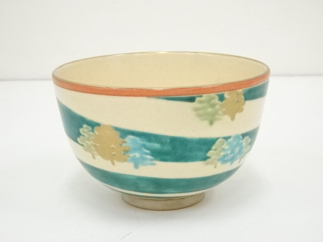 JAPANESE TEA CEREMONY / TEA BOWL CHAWAN / KYO WARE 